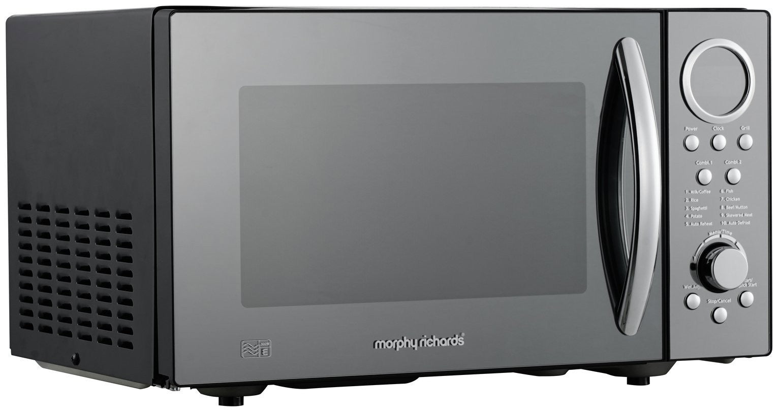 Morphy Richards 900W Standard Microwave with Grill - Black