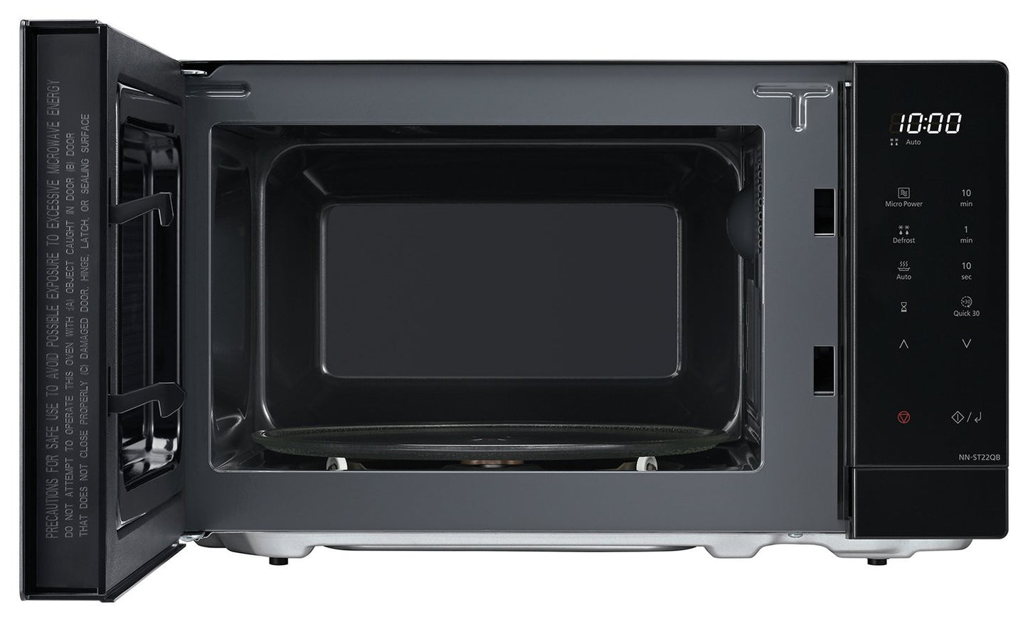 Panasonic NN-ST22QBBPQ 20L 800W Standard Microwave - Black
