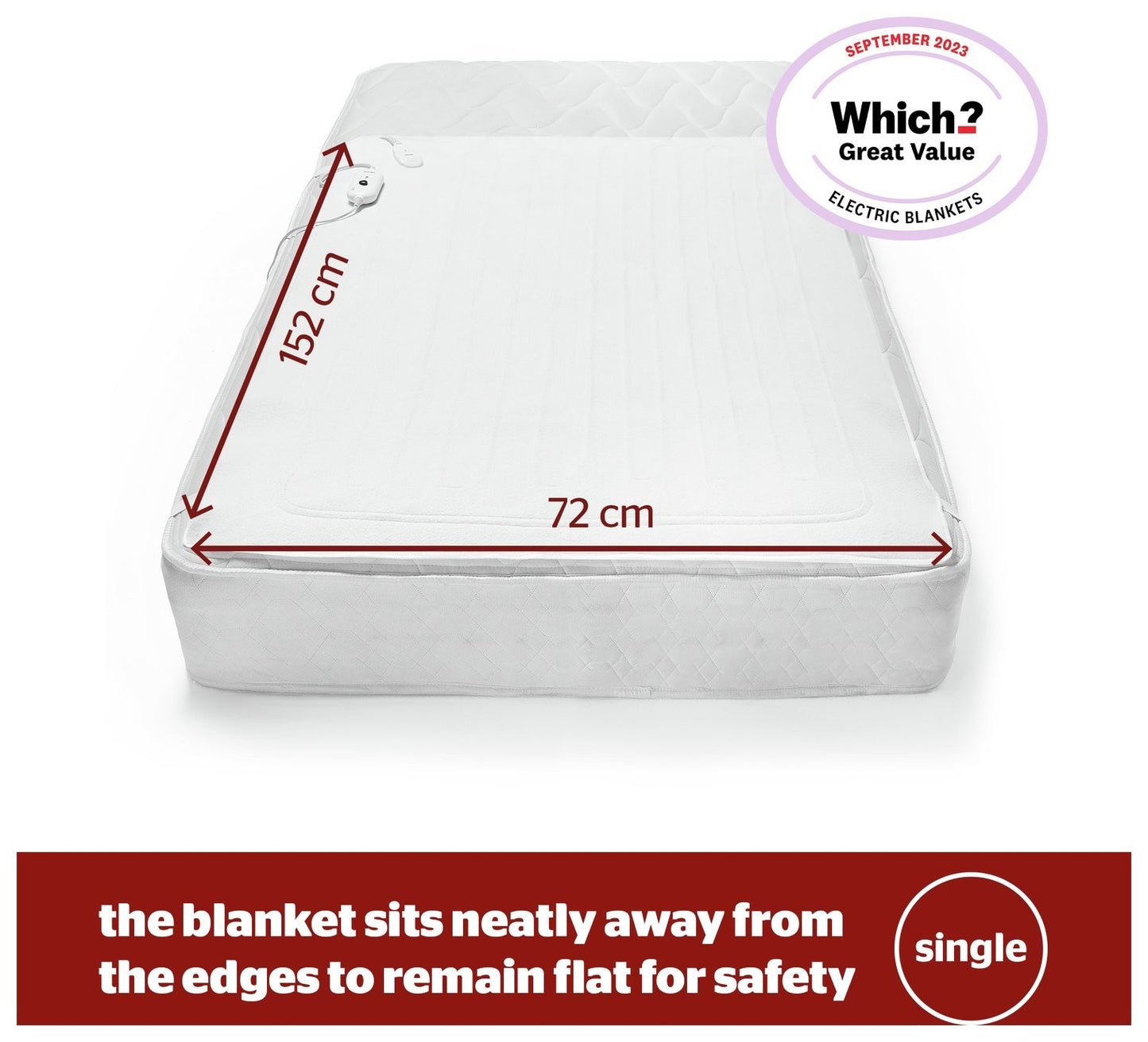 Silentnight Comfort Control Electric Underblanket - Single