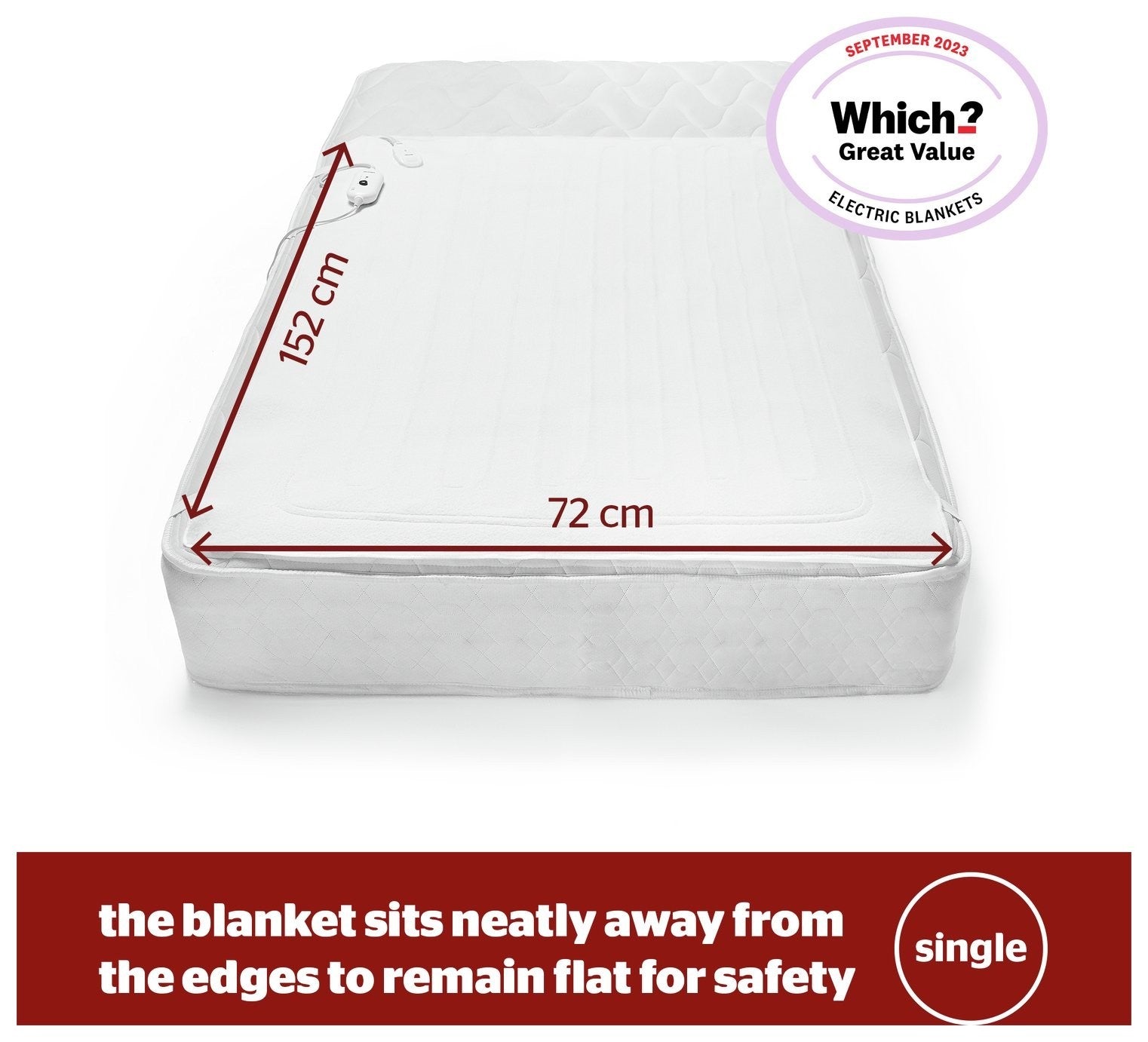Silentnight Comfort Control Electric Underblanket - Single