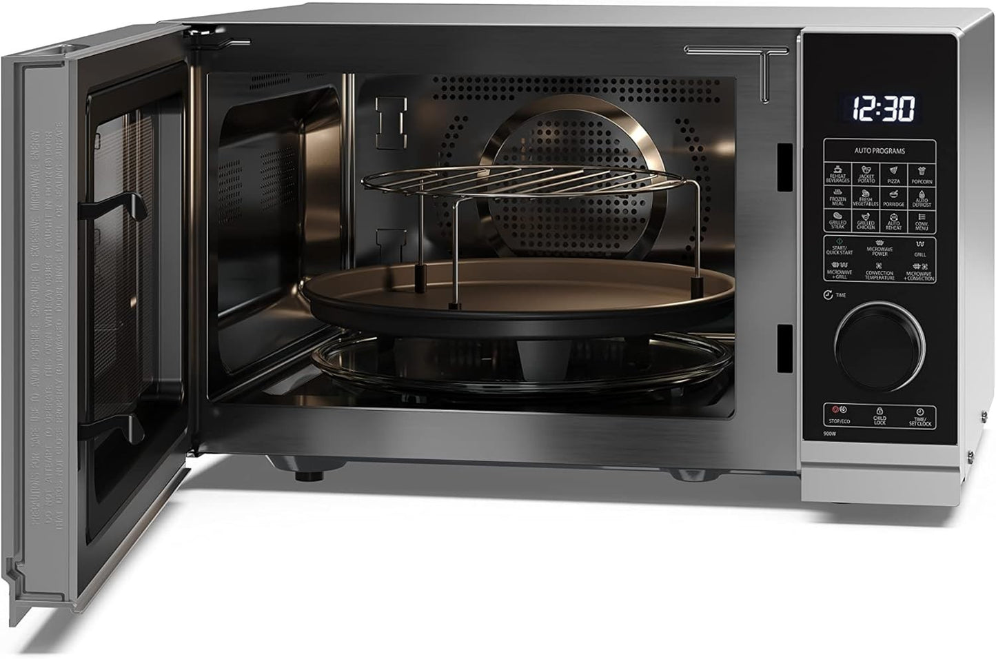 Sharp 900W Combination Microwave YC-PC284AU-S - Silver