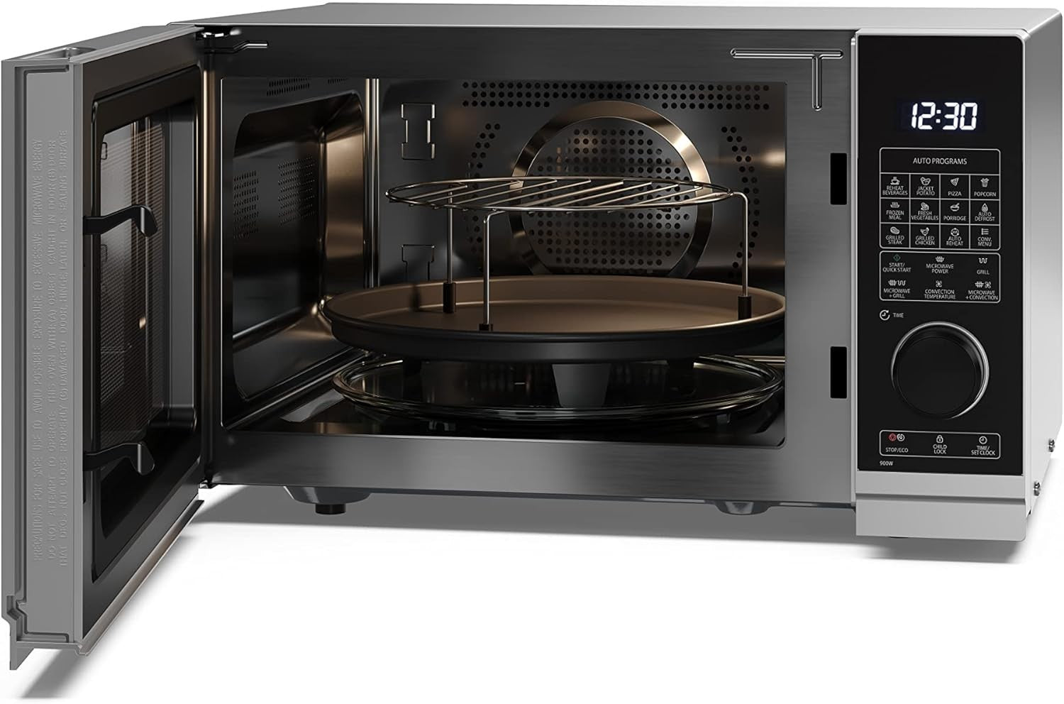 Sharp 900W Combination Microwave YC-PC284AU-S - Silver