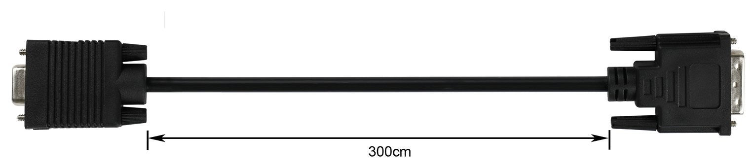 3m DVI to VGA Cable - Black