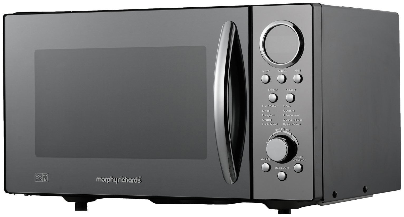 Morphy Richards 900W Standard Microwave with Grill - Black