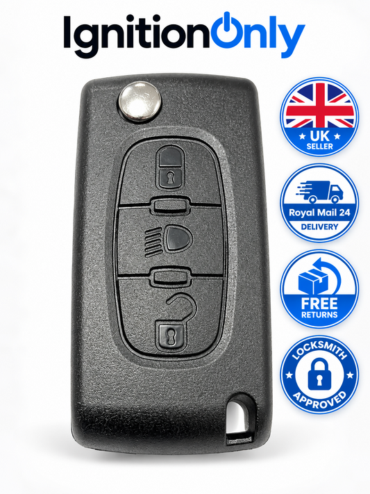 Citroen C4 Grand Picasso Key Case 3 Button Flip Remote Fob 2004-2010