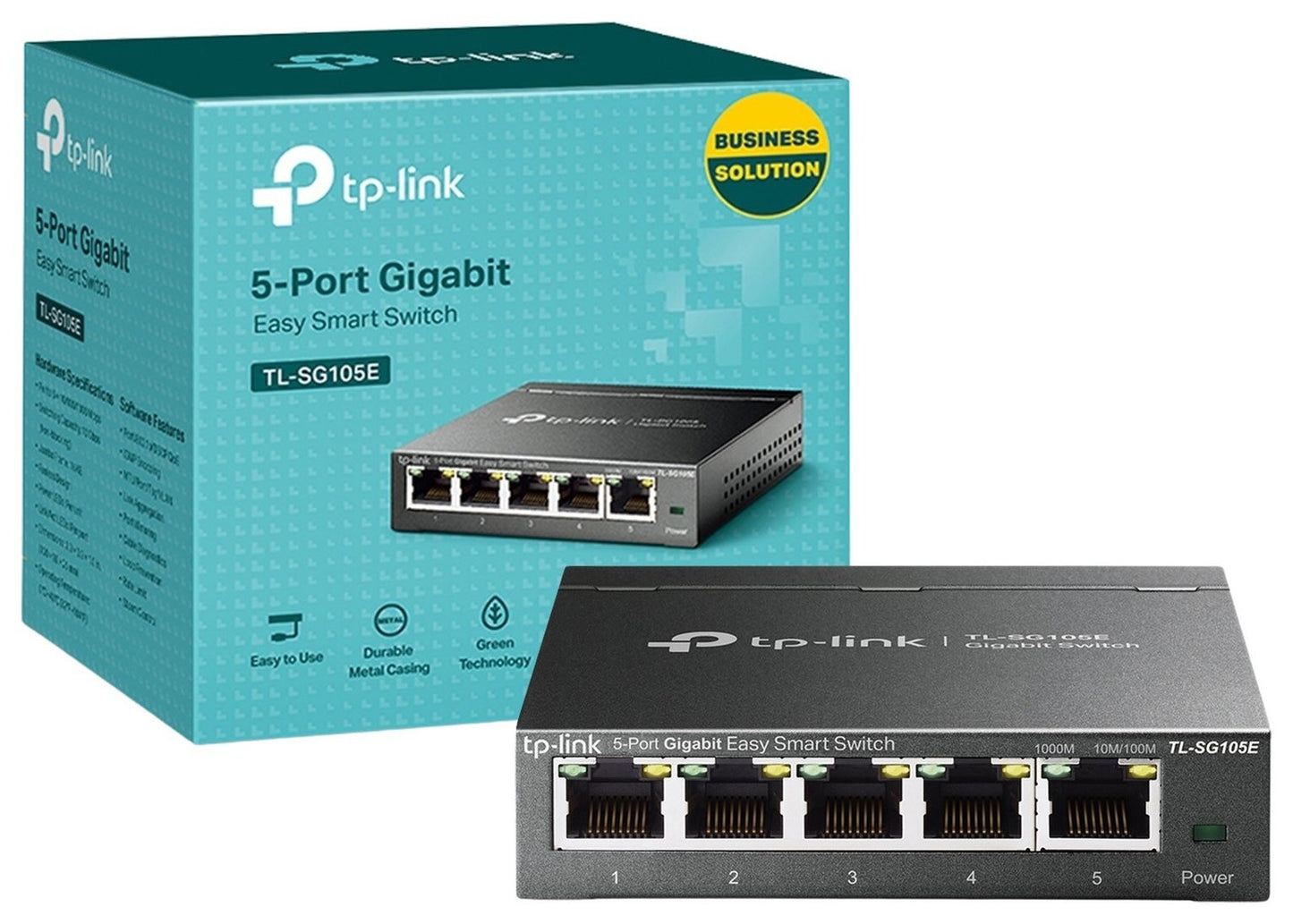 TP-LINK 5-Port Gigabit Easy Smart Switch - TL-SG105E