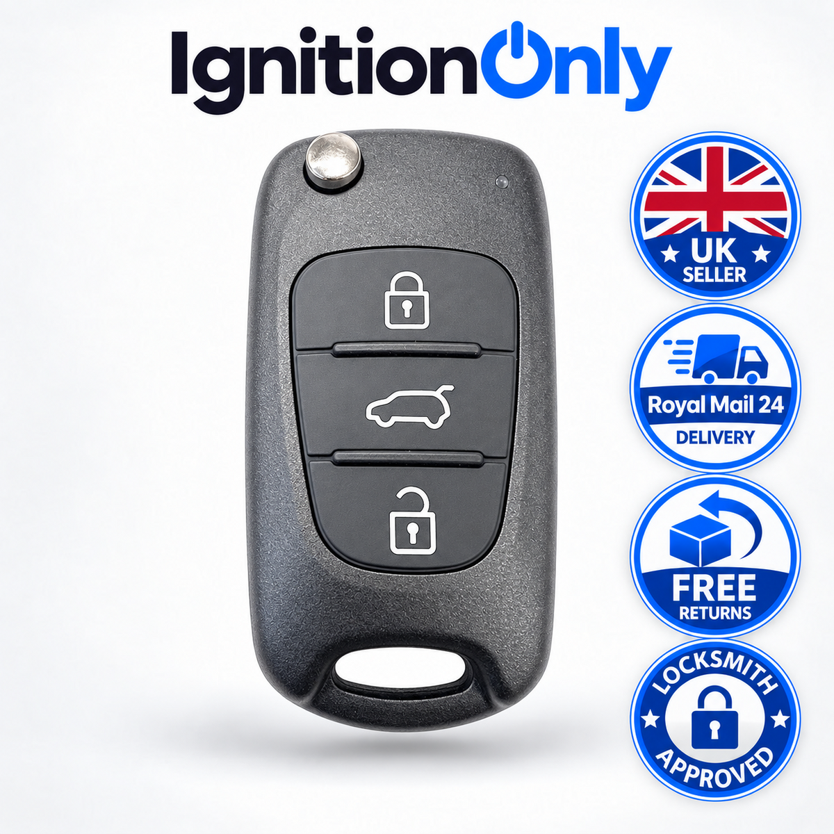 Replacement 3 Button Flip Remote Key Fob Shell Case for Kia Ceed Sportage Sorent