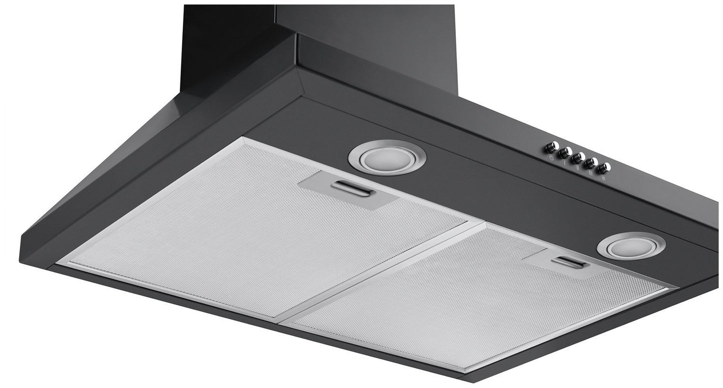 Bush BCH60B 60cm Chimney Cooker Hood - Black
