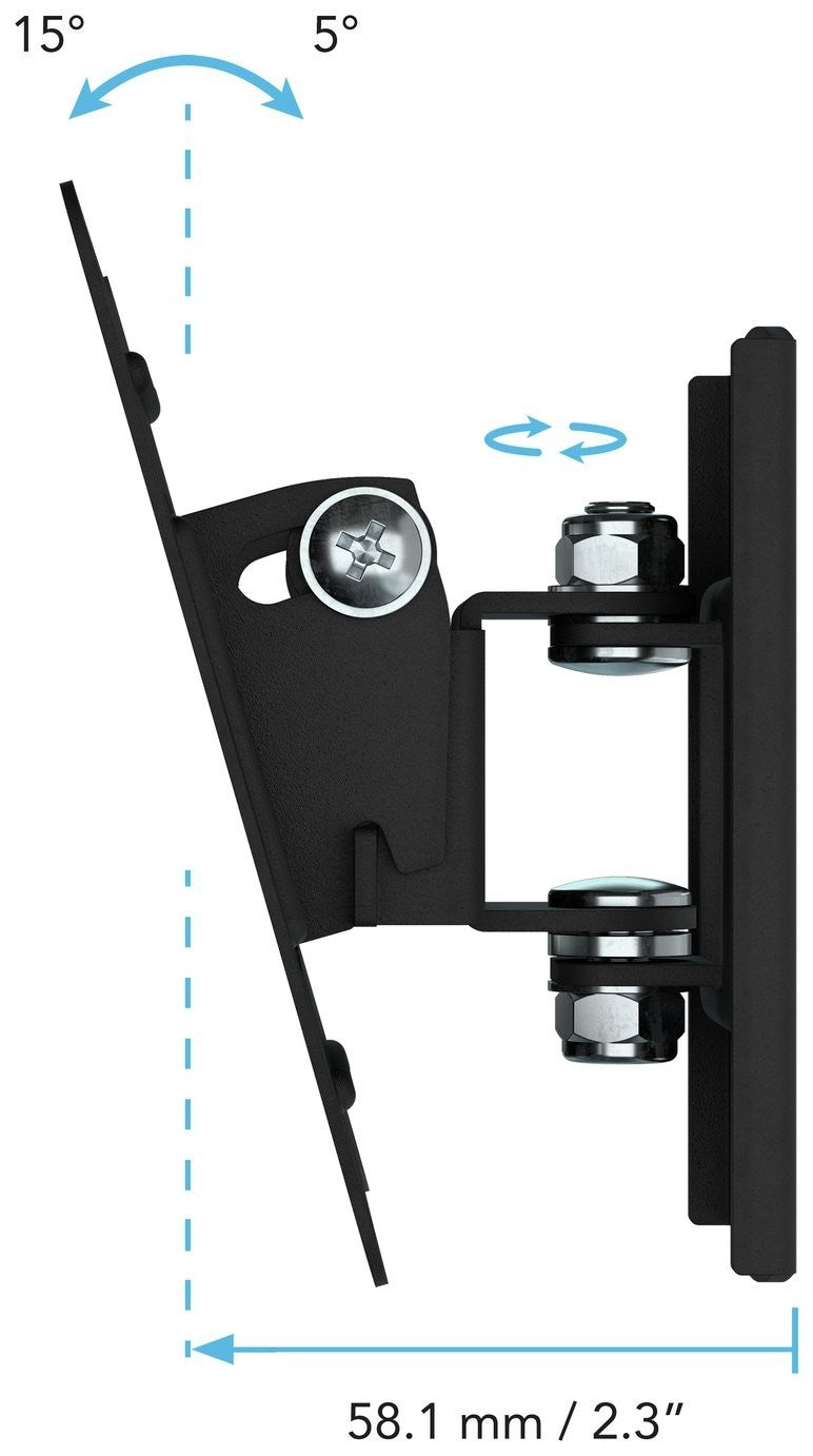 AVF Tilt & Turn Up to 28 inch Monitor & TV Bracket