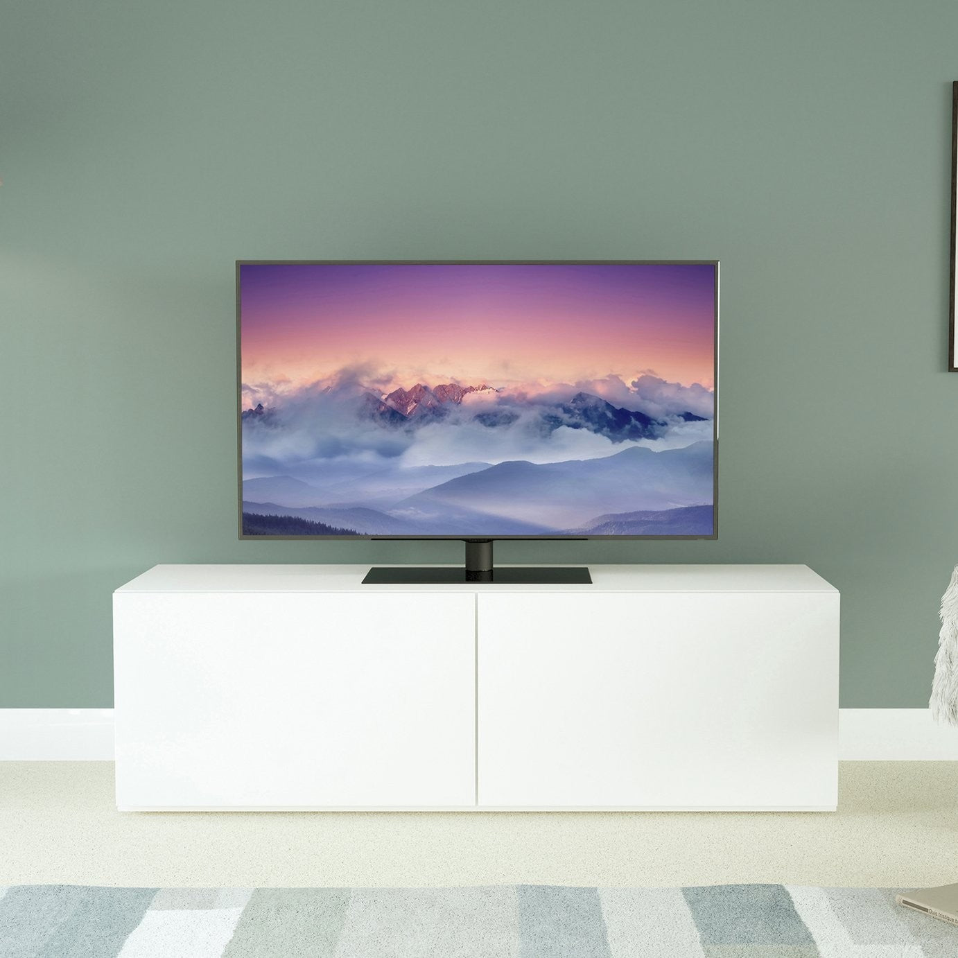 AVF Up To 60 Inch Tabletop Swivel TV Stand – Black