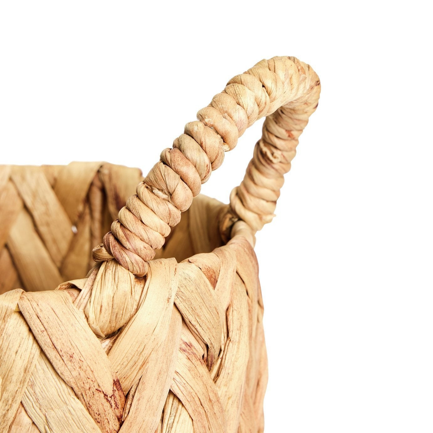 Habitat Small Woven Herringbone Basket - Natural