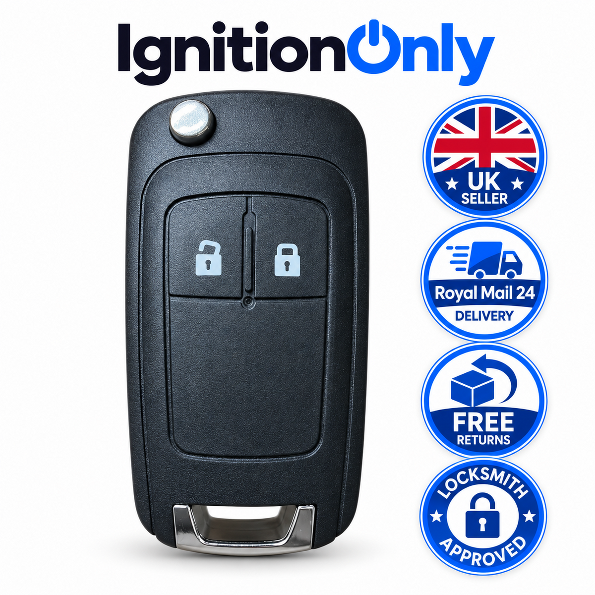 2 Button Flip Remote Key Fob Case Shell for Vauxhall Astra J 2009-2015 Opel