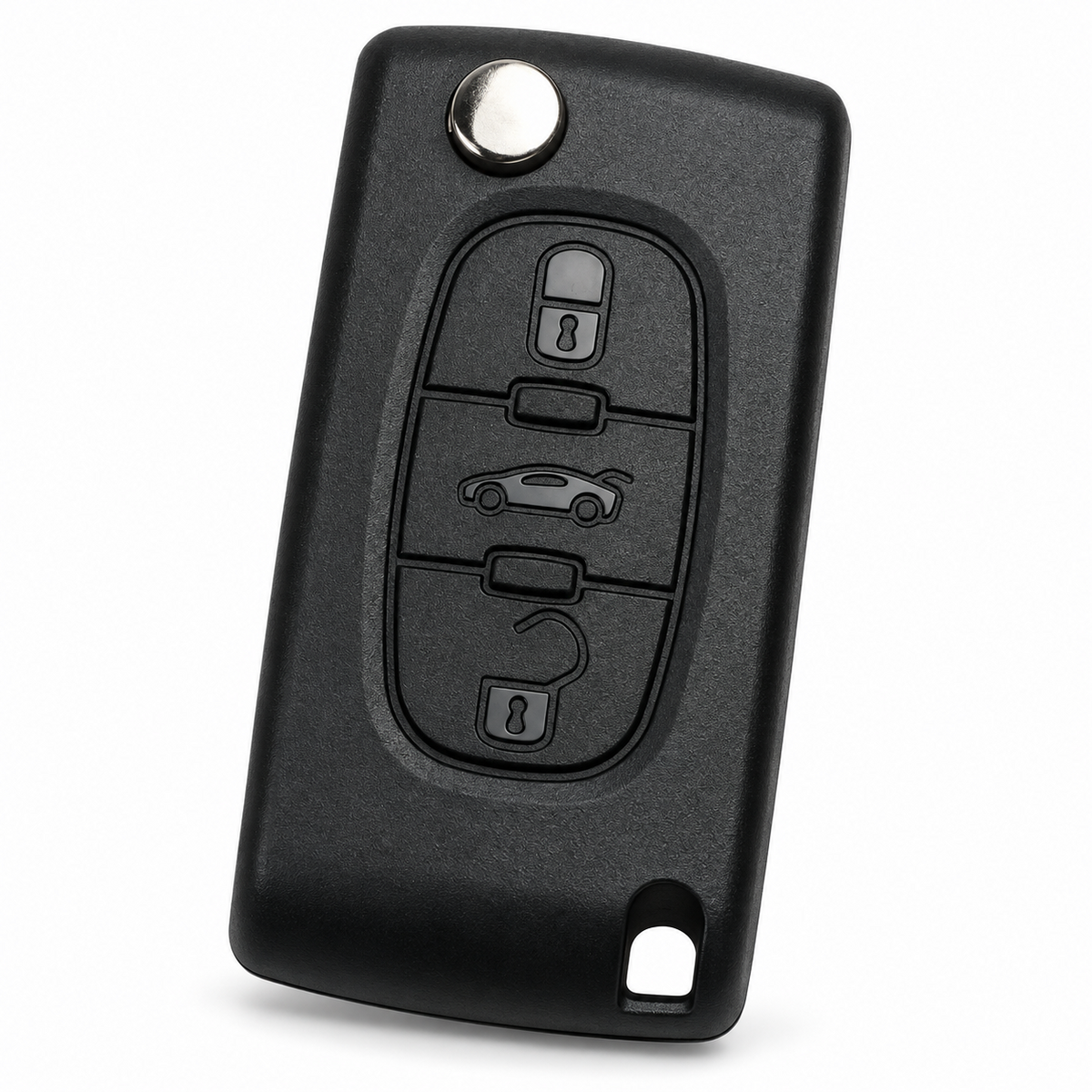 HU83 CE0523 3 Button Flip Remote Key Fob 433MHz for Peugeot 207