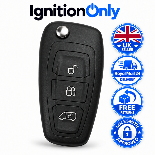 3 Button Flip Remote Key Fob Case for Ford Transit Custom MK8 2013-2022 Repair