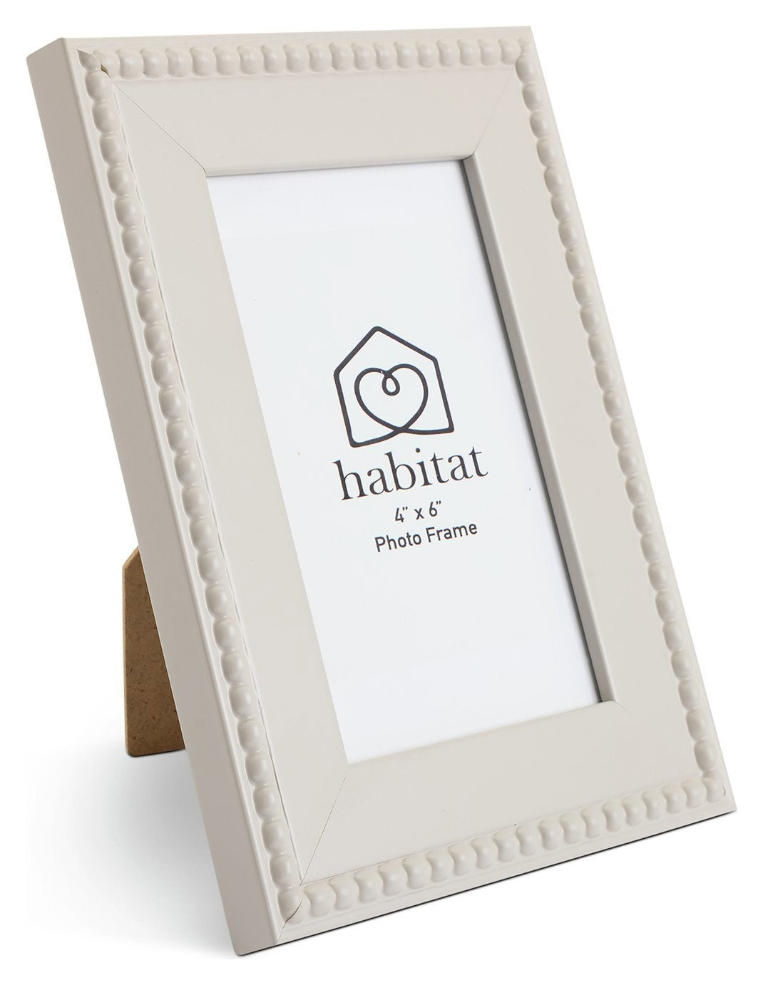 Habitat Beaded Grey Wooden Picture Frame - 4x6"