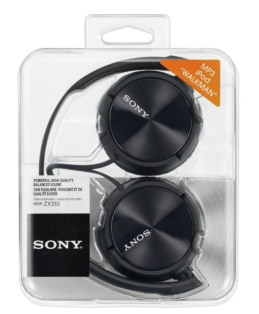 Sony ZX310 On-Ear Headphones - Black