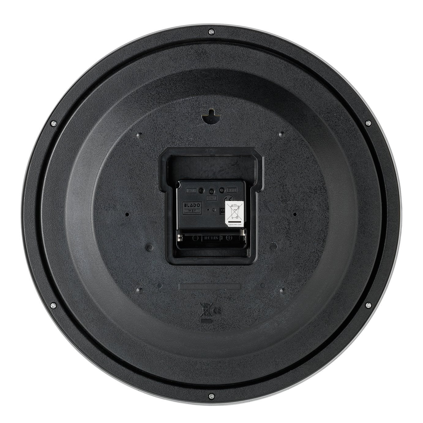 Wall Mounted 30cm Radio Controlled Clock Automatic Updates Battery Powered