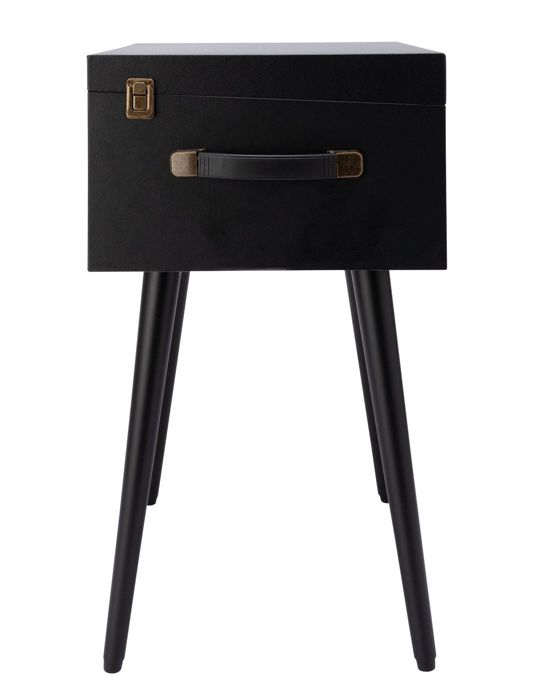 Bush Wooden Bluetooth Turntable Retro Aux Record Player Withs Legs Black 7164138