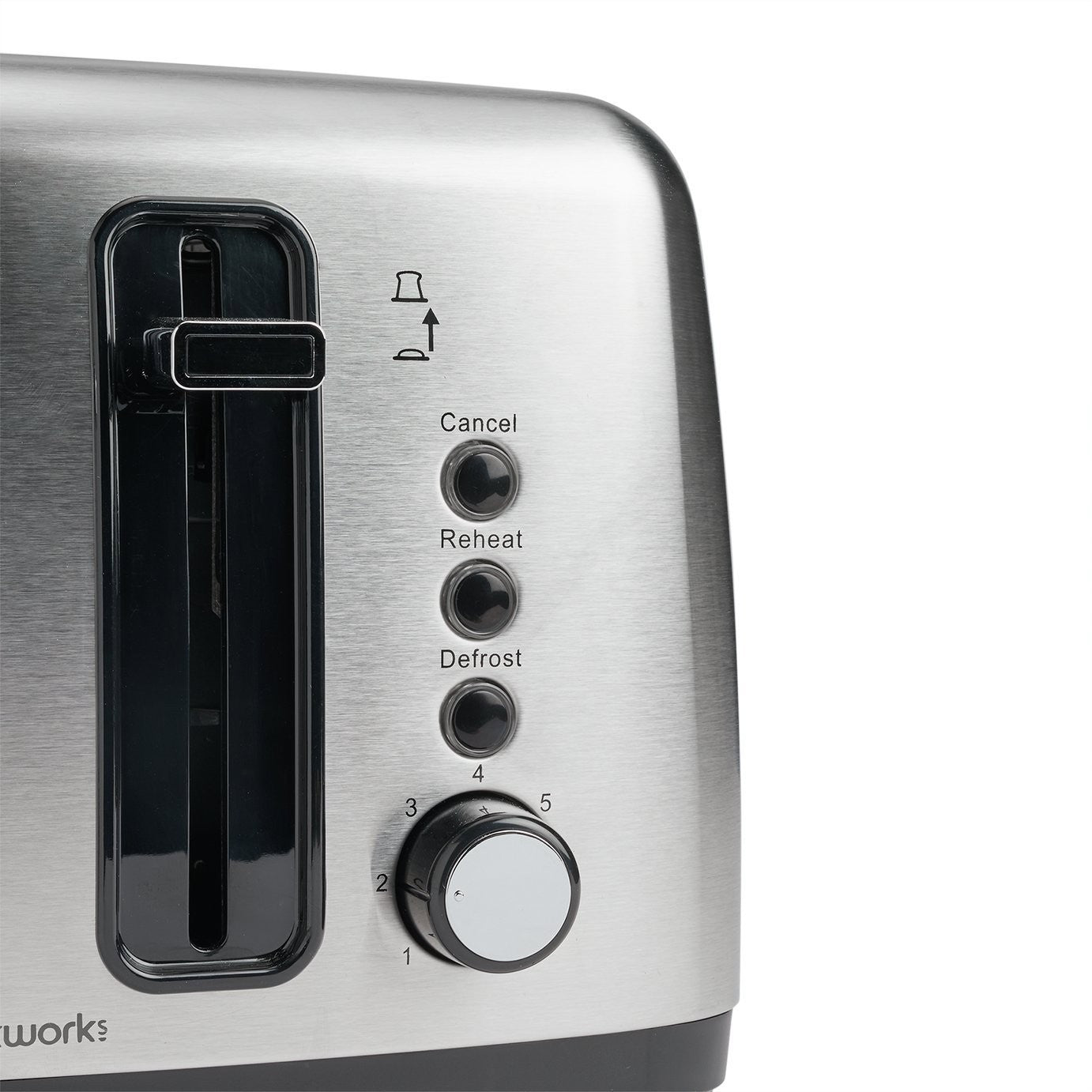 Cookworks 4 Slice Toaster - Stainless Steel