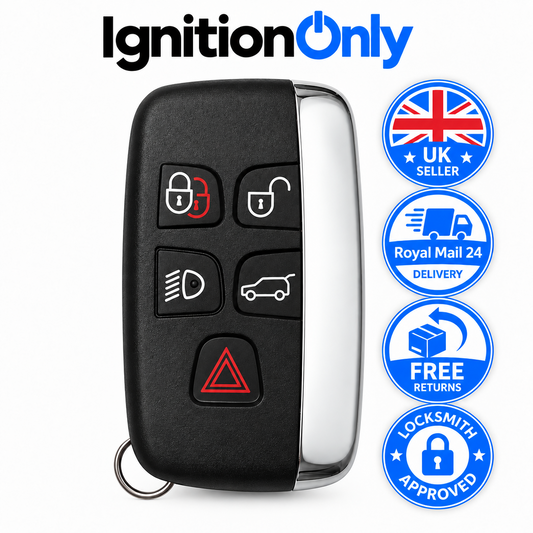 5 Button Remote Key Fob Case Shell for Range Rover Evoque L538 2011-2018