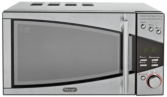 De'Longhi 800W Standard Microwave P80T5A - Black and Silver