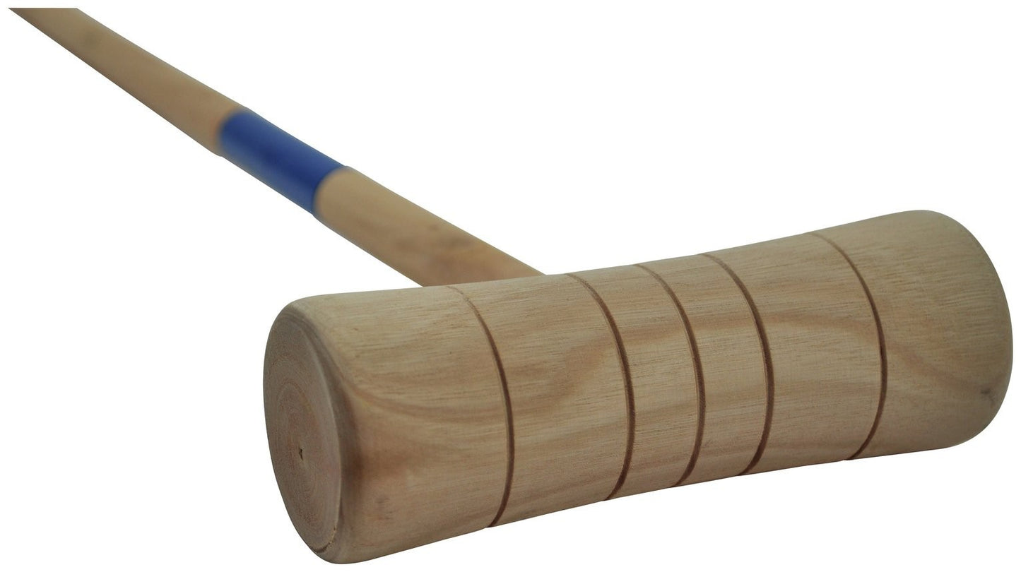 Croquet Set Birch Wood | 6 Mallets 6 Balls 10 Hoops | Family Garden Game