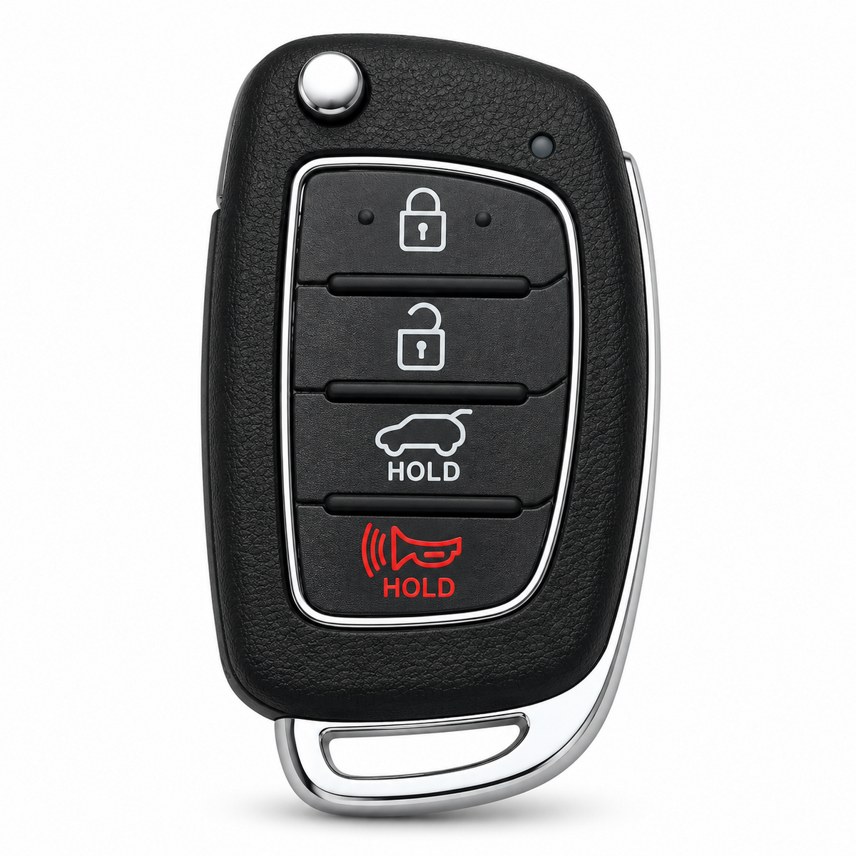 Replacement 4 Button Flip Remote Key Fob Case for Hyundai i40 2011-2015