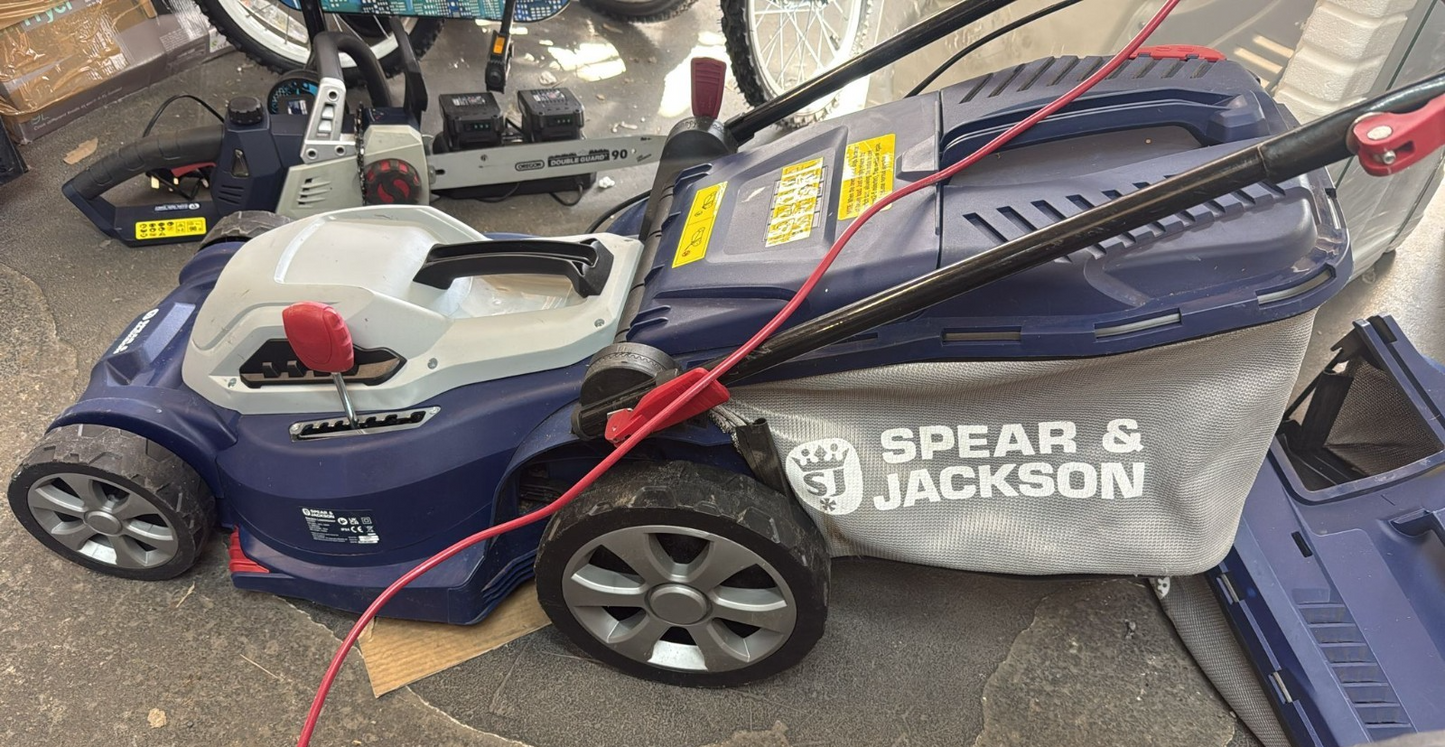 Spear & Jackson 37cm Corded Rotary Lawnmower - 1600W