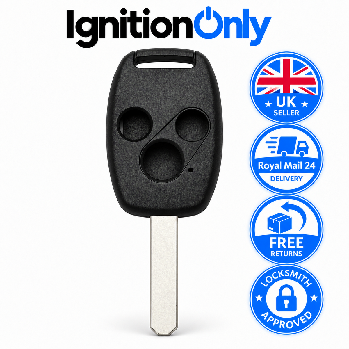 3 Button Remote Key Fob Case for Honda Accord CR-V 2004–2008 HON66