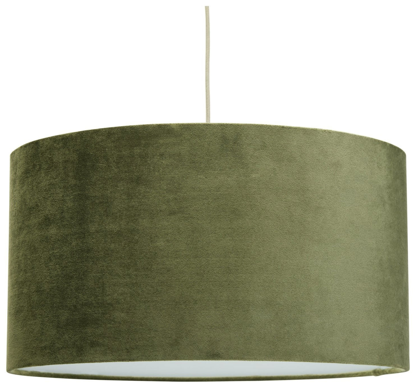 Habitat Green Velvet Easy Fit Lampshade - 49cm
