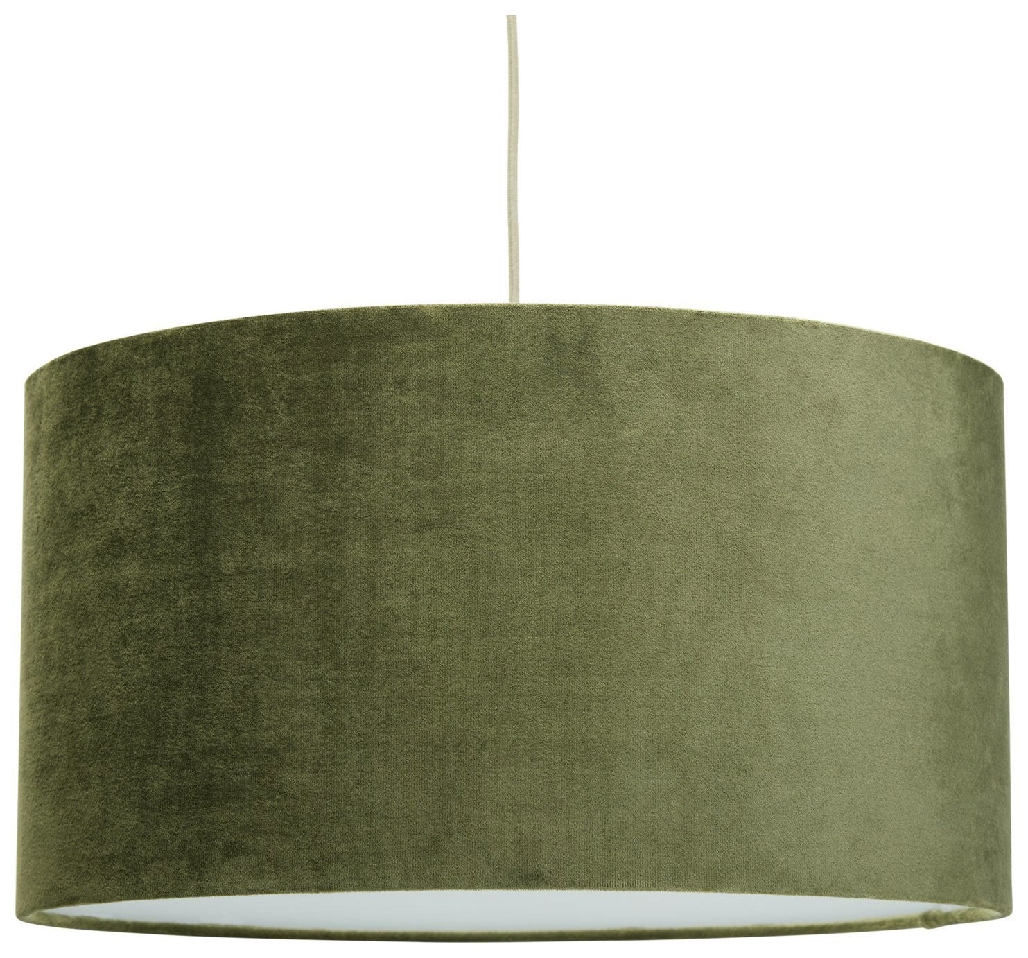 Habitat Green Velvet Easy Fit Lampshade - 49cm