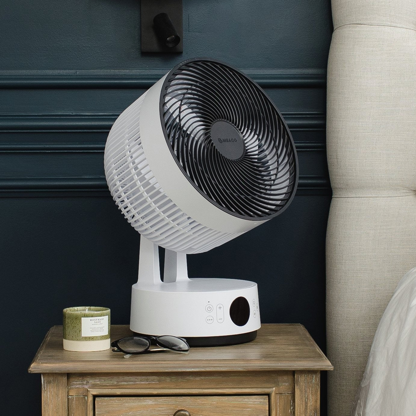 Meaco Sefte White Desk Fan - 10 Inch