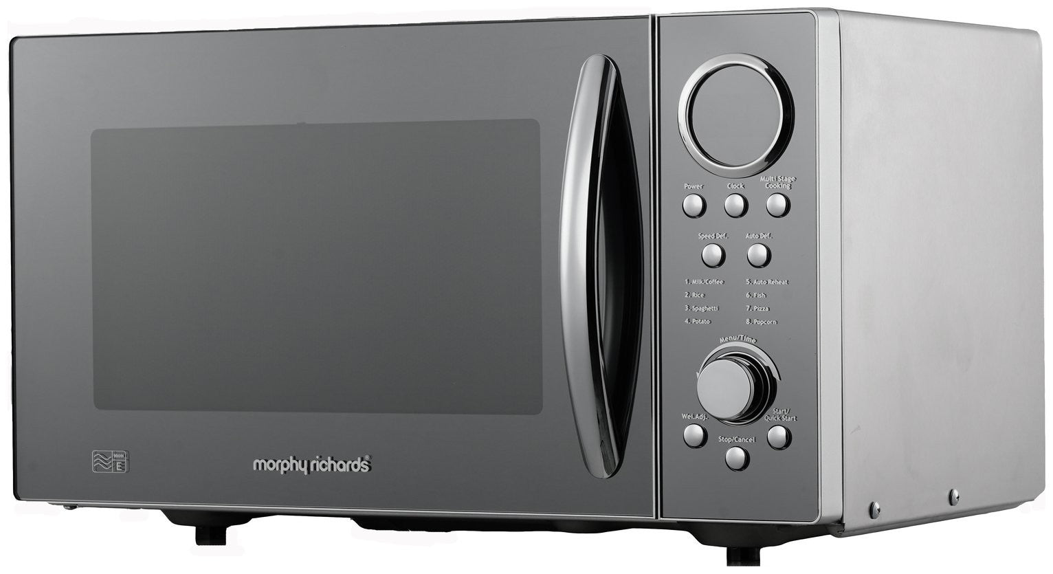 Morphy Richards 900W Standard Microwave - Silver