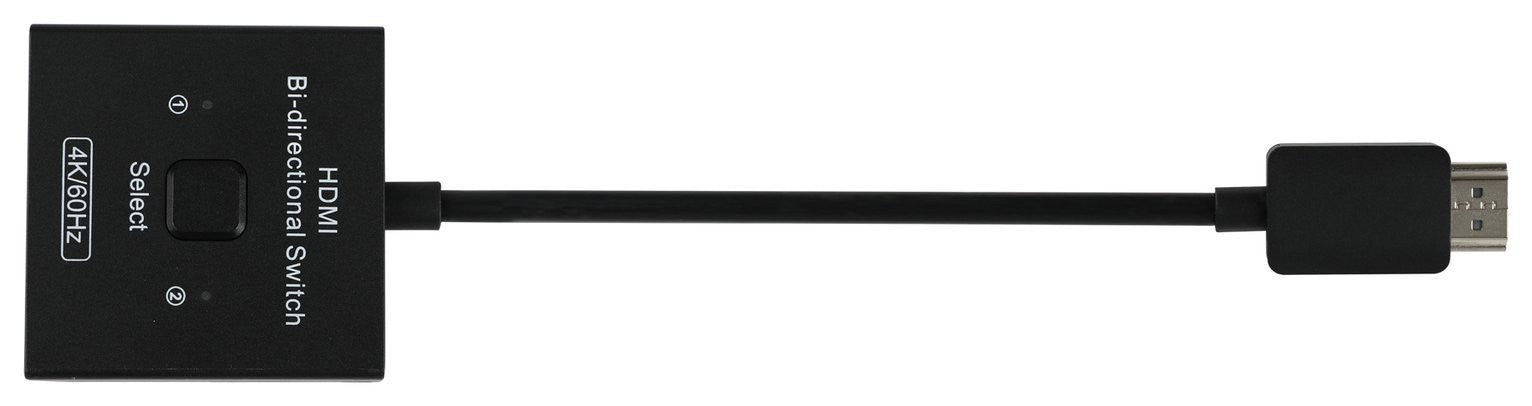 2 Way Manual HDMI Selector - Black