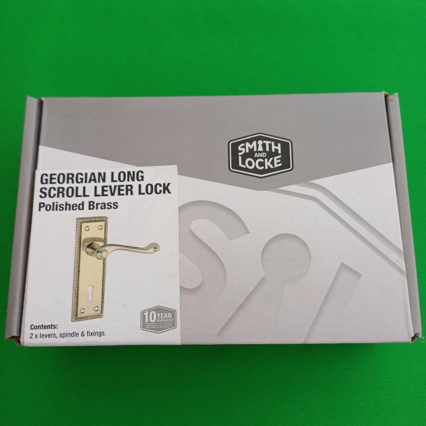 DOOR HANDLES CLASSIC GEORGIAN BRASS ROPE EDGE SCROLL LEVER LATCH LOCK HANDLE