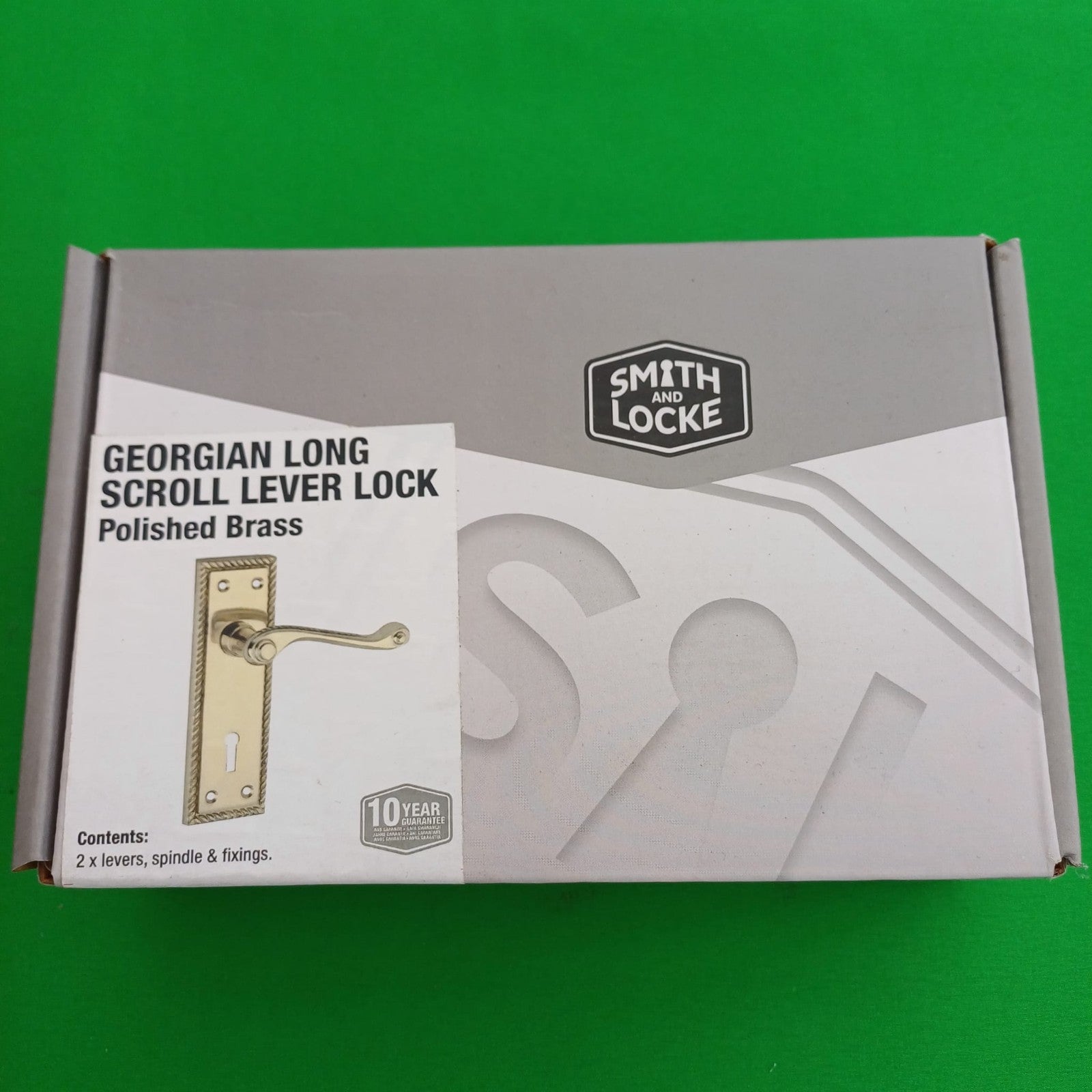 DOOR HANDLES CLASSIC GEORGIAN BRASS ROPE EDGE SCROLL LEVER LATCH LOCK HANDLE