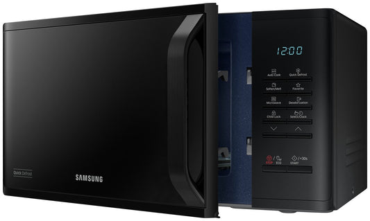 Samsung 800W 23L Standard Microwave MS23K3513AK Defrost option 6program- Black