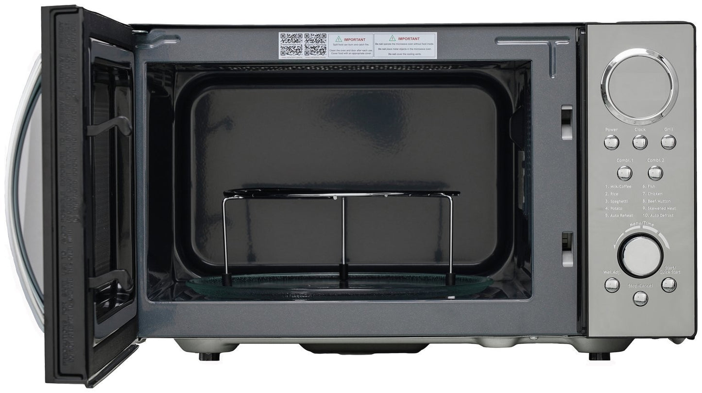 Morphy Richards 900W Standard Microwave with Grill - Black