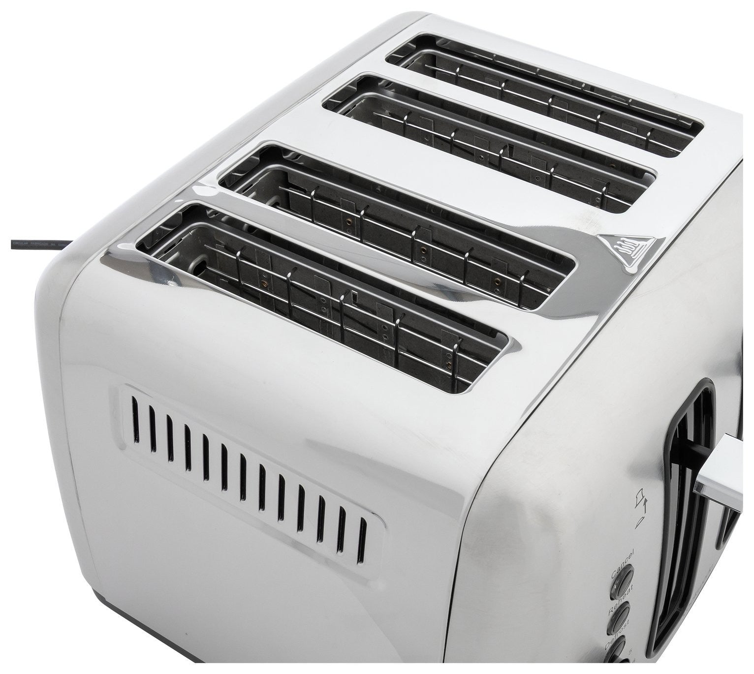 Cookworks 4 Slice Toaster - Stainless Steel
