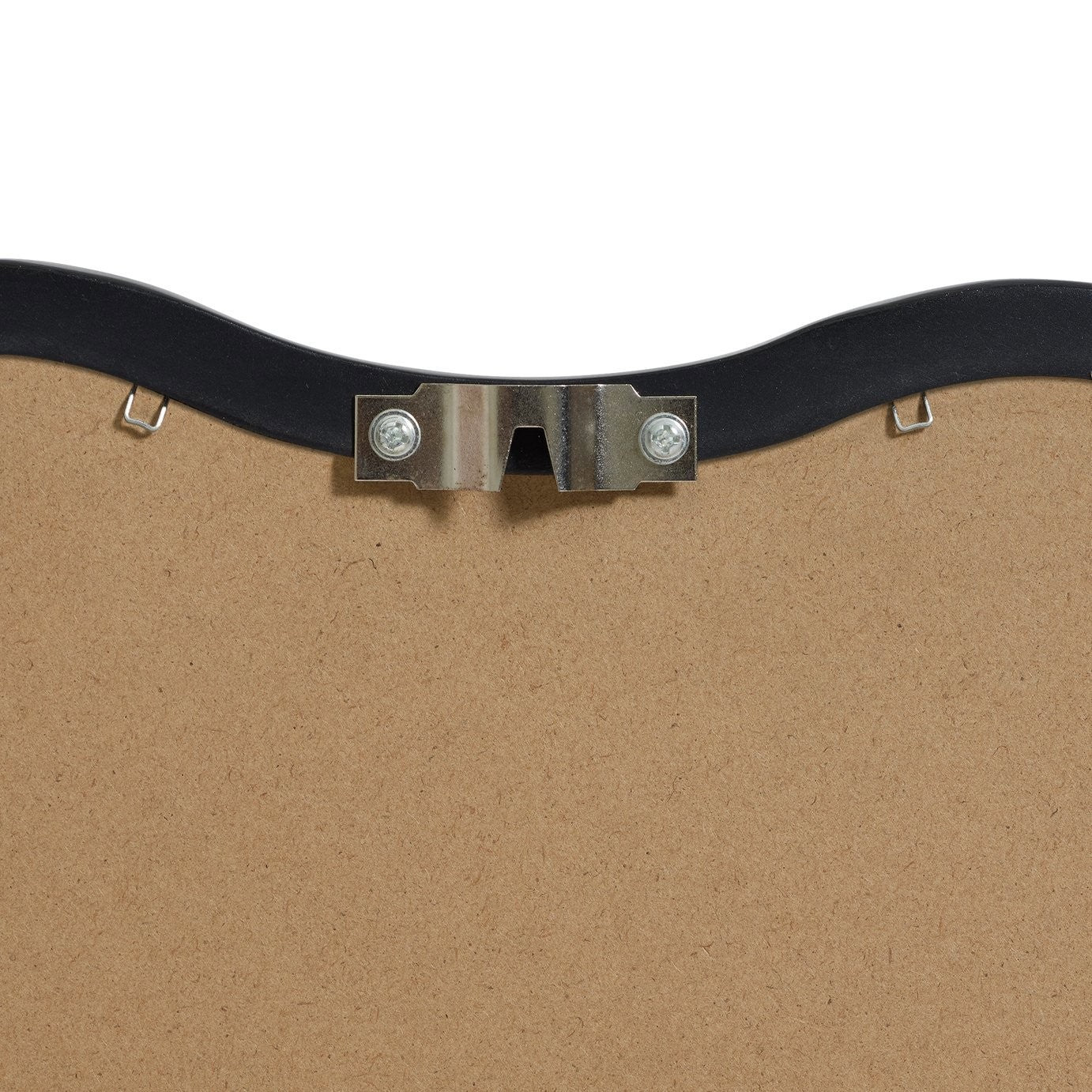 Habitat Black Wavy Wall Mirror - 60x57cm