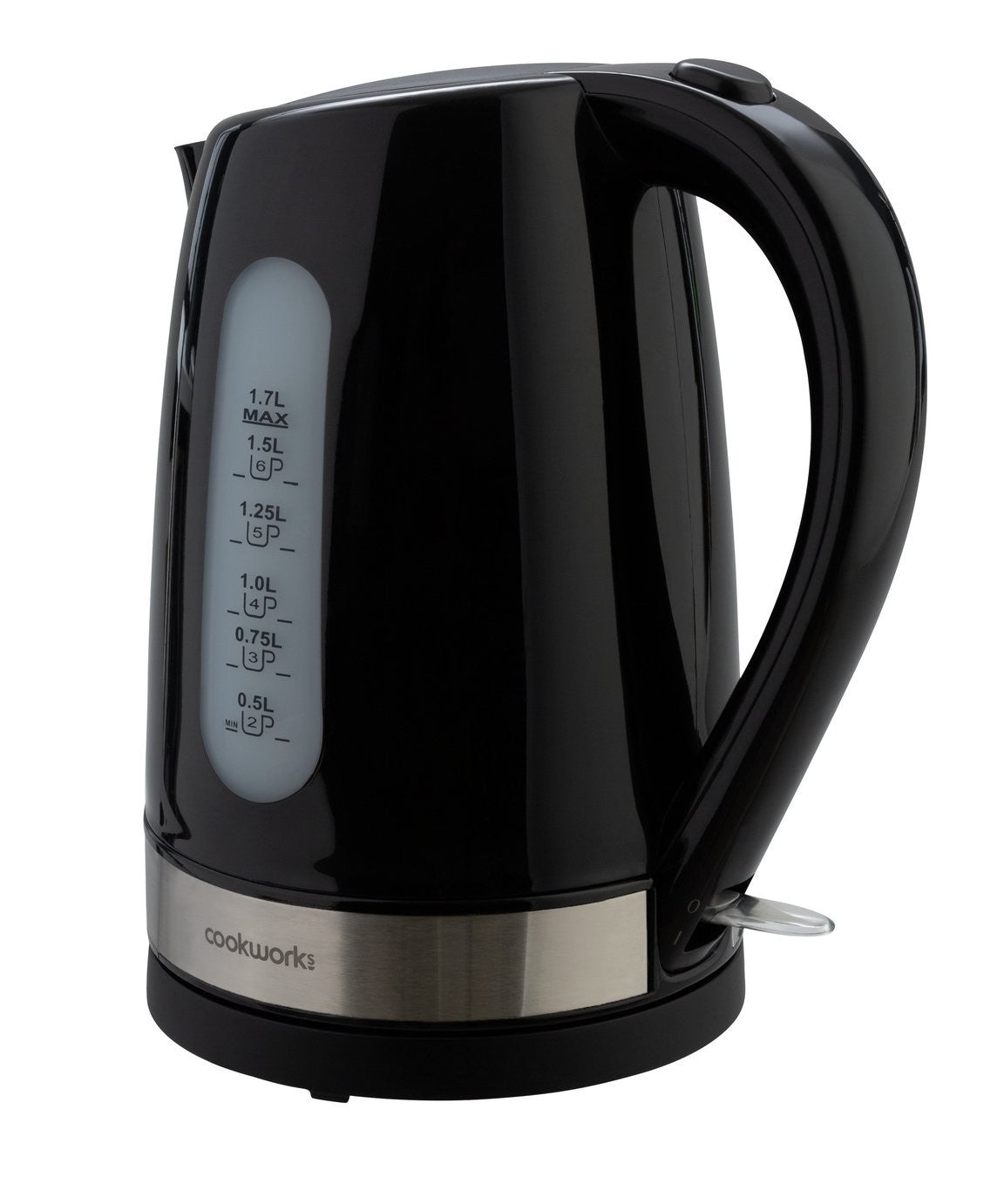 Cookworks Plastic Illuminated Kettle - Black