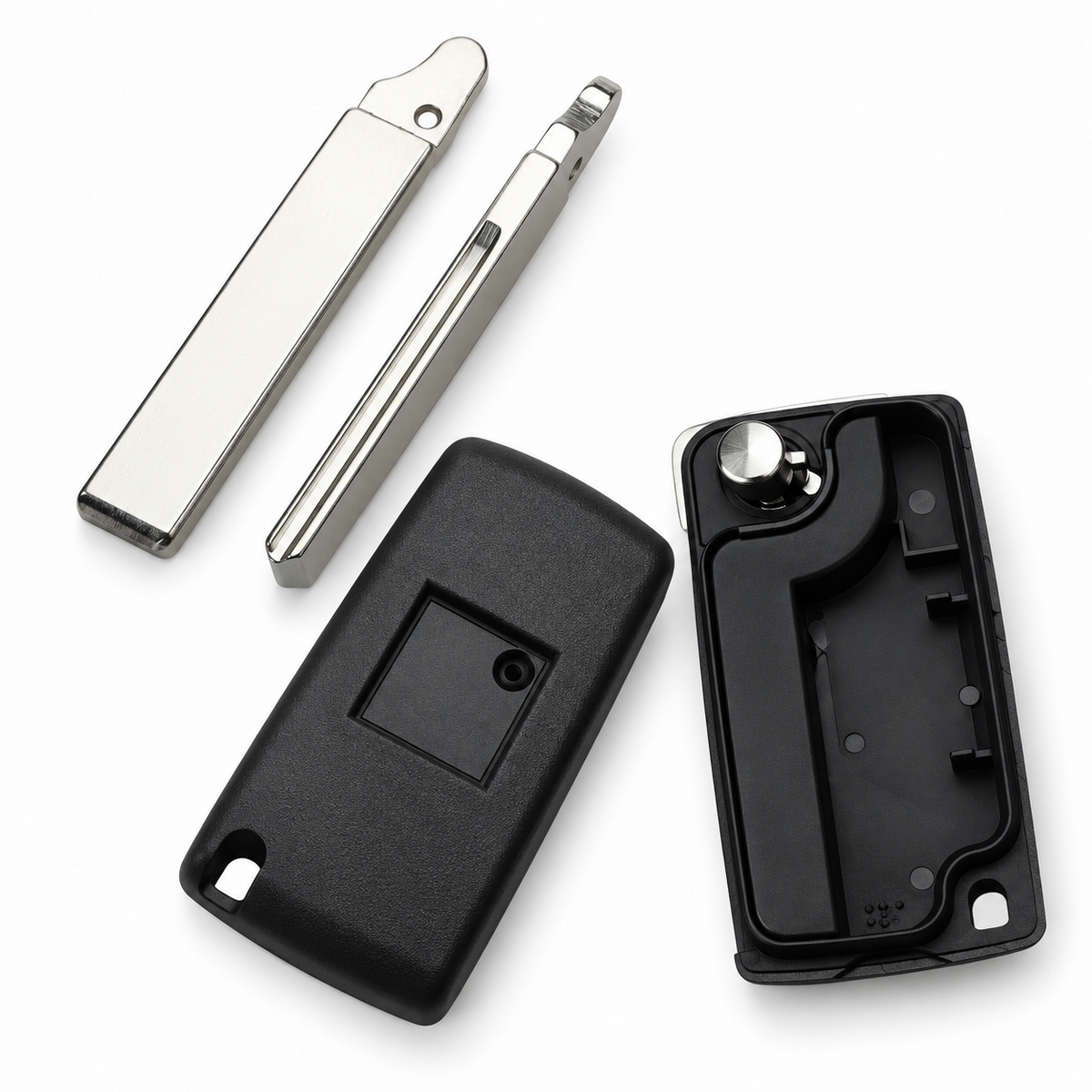 4 Button Flip Remote Key Fob Case Shell Replacement for Peugeot 1007 807