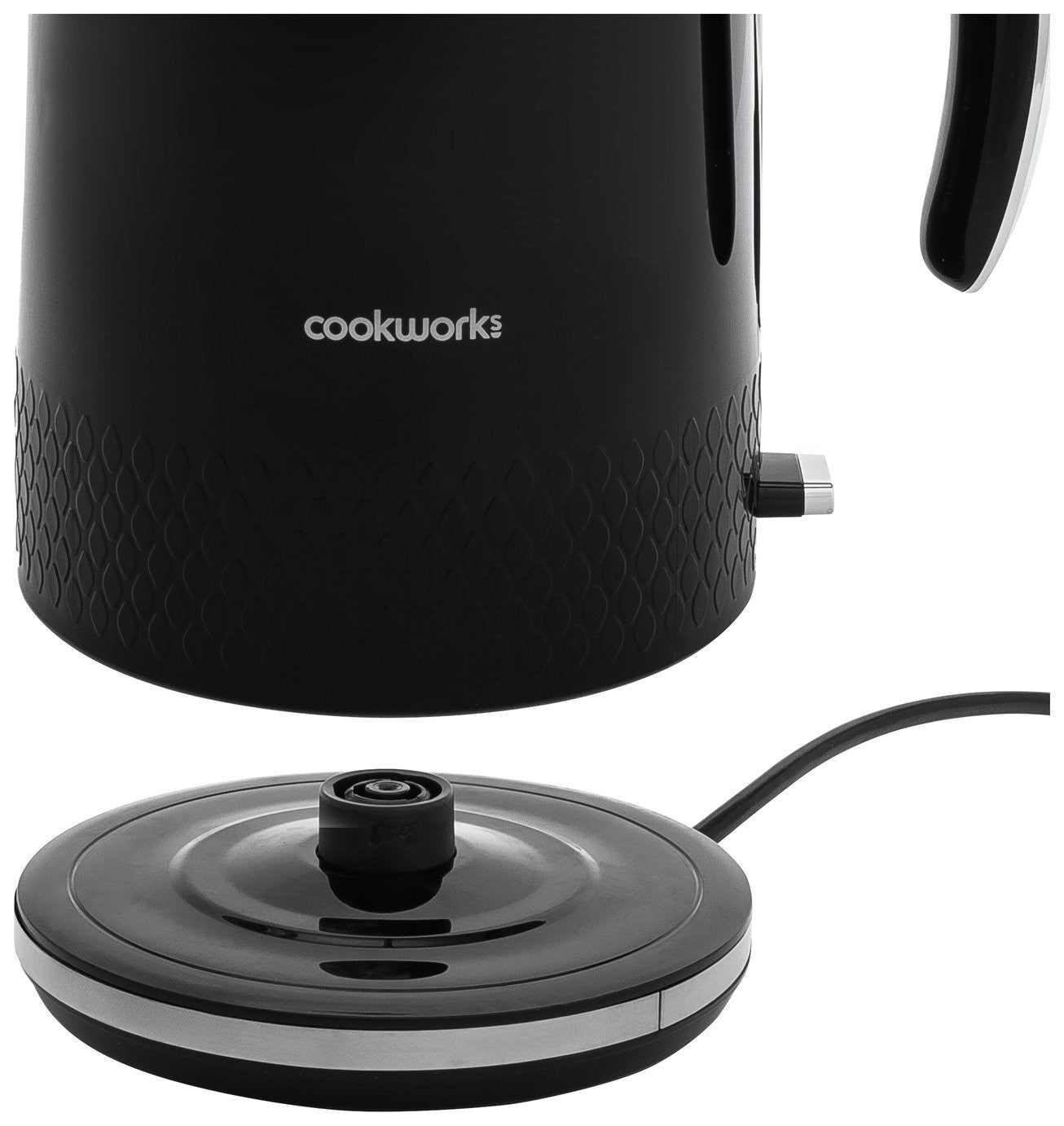 Cookworks Textures Selcey Kettle - Black