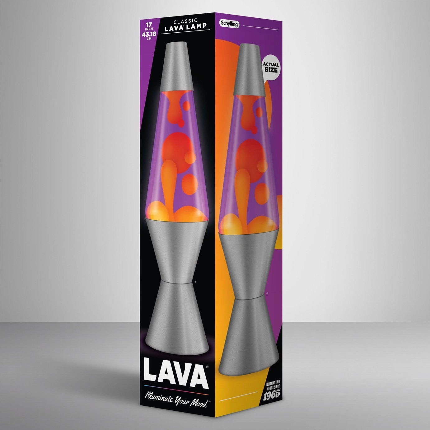 Radiance Lava Lamp 17in - Orange & Violet