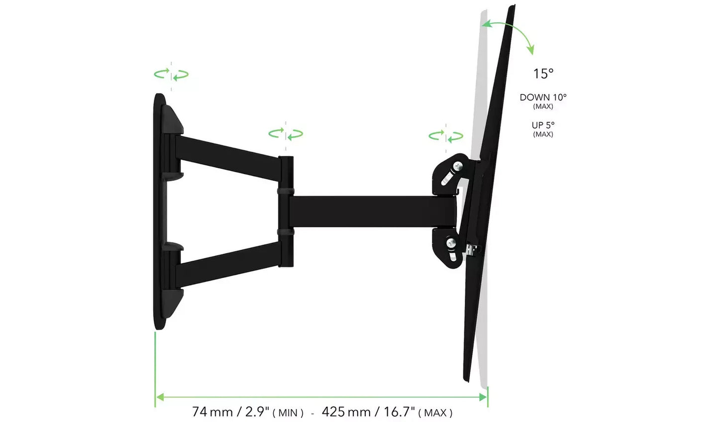 AVF Superior Multi-Position 40-85 Inch TV Wall Bracket