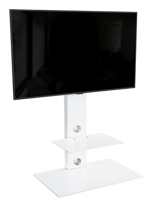 AVF Column Mount Up to 65 Inch TV Stand - White