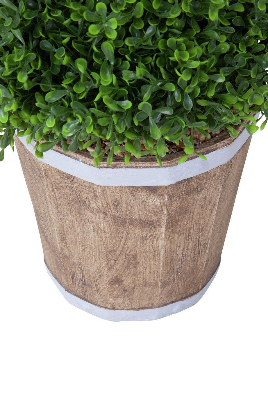 Garden by Sainsbury's Faux Cone Tree Wooden Pot