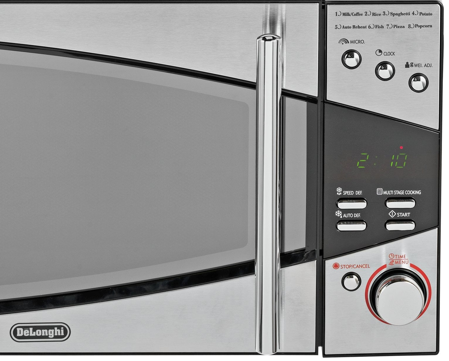 De'Longhi 800W Standard Microwave P80T5A - Black and Silver