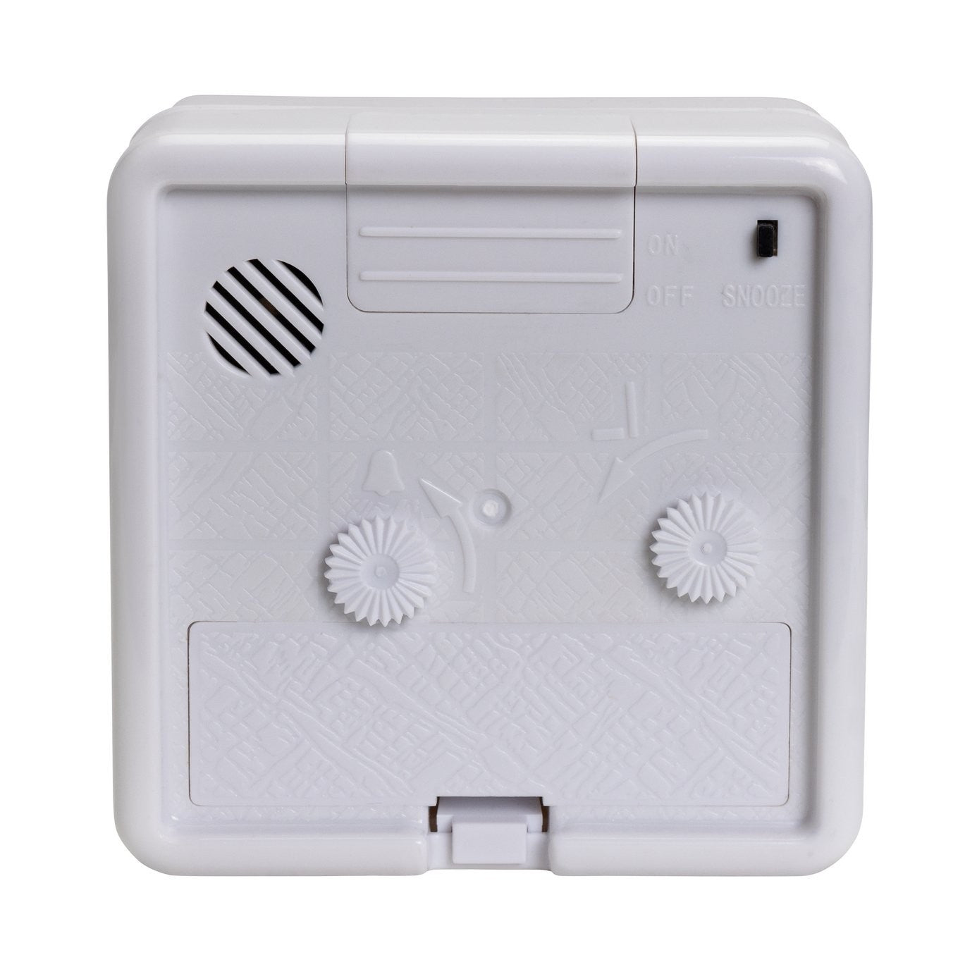 Home Analogue Alarm Clock - White