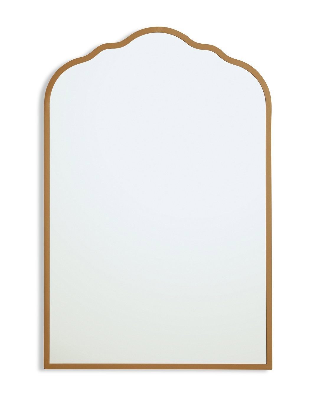 Argos Home Gold Curved Wall Mirror - 60x40cm